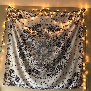 Boho Floral Tapestry
